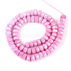 Anti-Tarnish Electroplate Glass Beads Strands&nbsp;LS-GLAA-T025-8mm-11F