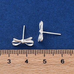 925 Sterling Silver Stud Earrings&nbsp;EJEW-R015-02S