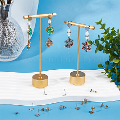 60Pcs 2 Colors 304 Stainless Steel Stud Earring Findings&nbsp;STAS-SC0006-57