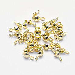 Long-Lasting Plated Brass Bead Tips&nbsp;KK-K193-118G-NF