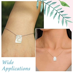 4Pcs 2 Styles Natural White Shell Mother of Pearl Shell Pendants&nbsp;SHEL-CJ0001-37