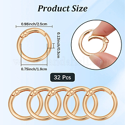 32Pcs Alloy Spring Gate Rings&nbsp;FIND-CN0002-51