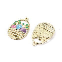 Easter Alloy Enamel Pendants&nbsp;ENAM-E360-01G-02