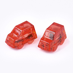 透明なアクリルビーズ  穴なし/ドリルなし  車  ミックスカラー  12~20.5x31~35x17~23mm  約70個/500g&nbsp;TACR-S133-122
