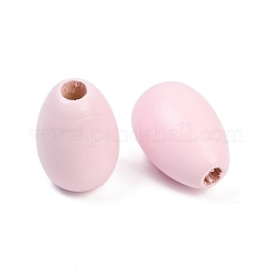 Spray Painted Wood European Beads&nbsp;WOOD-F017-10A