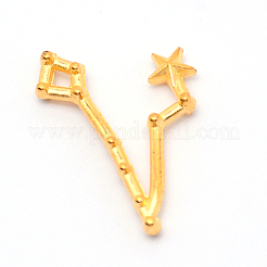 Eco-Friendly Alloy Cabochons&nbsp;PALLOY-WH0008-22G