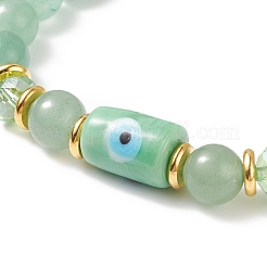Gemstone Round Beaded Stretch Bracelet&nbsp;BJEW-JB08633