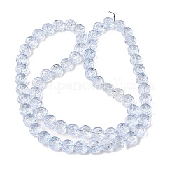 Baking Paint Transparent Glass Beads Strands&nbsp;GL-CBA2ED2-04C