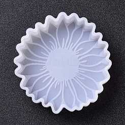 DIYシリコンモールド  レジン型  UVレジン用  エポキシ樹脂ジュエリー作り  花  ホワイト  10.5x10.1x2.6cm  内径：10x9.6のCM&nbsp;DIY-H154-07B