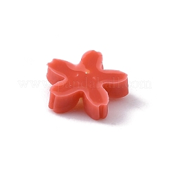 花不透明樹脂カボション  ジュエリー作りのための  トマト  7x7.5x2mm&nbsp;LS-FIND-WH0034-98E