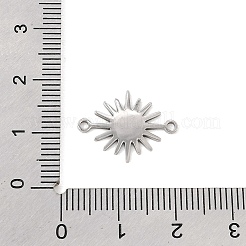 201ステンレススチールコネクタチャーム  太陽リンク  ステンレス鋼色  18x13.5x1mm  穴：1.4mm&nbsp;SA-CBA5D66-09P