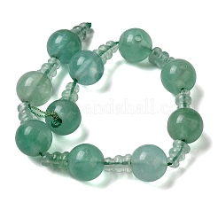 Natural Green Fluorite 3-Hole Guru Bead Strands&nbsp;G-K149-54