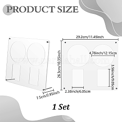 Acrylic Display Stands for CD&nbsp;ODIS-WH0043-305A