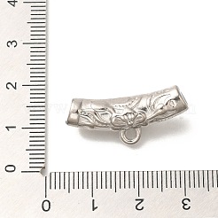304ステンレススチールハンガーベイル  チューブ  ステンレス鋼色  12x27x7mm  穴：2mm&nbsp;STAS-I321-29P