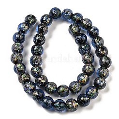 Handmade Dichroic Foil Glass Beads Strands&nbsp;DICH-U001-05E