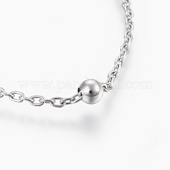 Tarnish Resistant 304 Stainless Steel Anklets&nbsp;AJEW-H013-02P