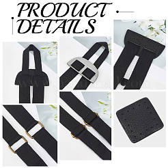 1 Set Nylon & PU Leather Adjustable Webbing Bag Straps&nbsp;DIY-CL0001-88A