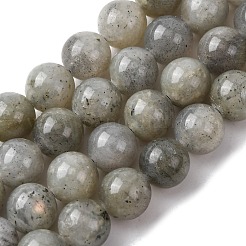 天然石ラブラドライトビーズ連売り  ラウンド  8mm  穴：1mm  約47個/連  15.5インチ&nbsp;G-P259-05-8mm