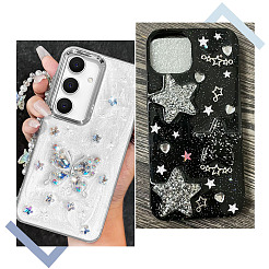 300個3スタイルのアクリルカボション  スター  透明  9.5~14x10~14.5x2.5~3mm  100個/スタイル&nbsp;OACR-SP0001-97
