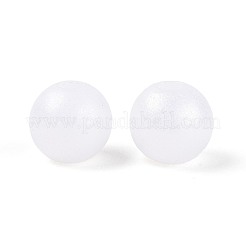 Rubberized Style Rainbow Opaque Acrylic Beads&nbsp;MACR-T010-6mm-08-01