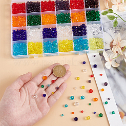 1440Pcs 24 tyle Glass Beads Strands&nbsp;EGLA-GO0001-09