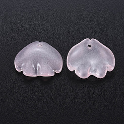 透明焼き付け塗装ガラスペンダント  シェル  ミックスカラー  15x18x4mm  穴：1.2mm&nbsp;DGLA-Q025-001