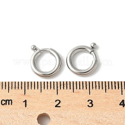 316サージカルステンレススチールスプリングゲートリング  リング  ステンレス鋼色  10x10x2mm  穴：6mm&nbsp;STAS-H234-06P-01