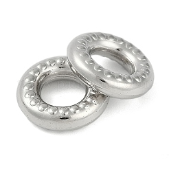 CCBプラスチックフレームコネクター  ドーナツ  プラチナ  16x4.5mm  内径：8mm&nbsp;CCB-G020-35P