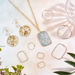 48Pcs 2 Style Alloy Open Back Bezel Pendants&nbsp;PALLOY-CA0002-29-1