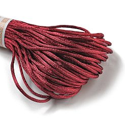 ポリエステル刺繍糸  クロスステッチの糸  インディアンレッド  1.5mm  20 M /バンドル&nbsp;OCOR-C005-A15
