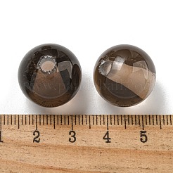 天然スモーキークォーツビーズ  ラウンド  18mm  穴：3~4mm&nbsp;G-G147-01C