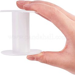 ワイヤーのためのプラスチック製の空のスプール  スレッドボビン  ホワイト  ボビン：28x58mm&nbsp;TOOL-PH0016-63