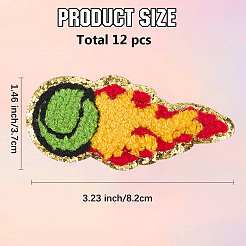 Polyester Iron on/Sew On Patches&nbsp;PATC-WH20005-16C