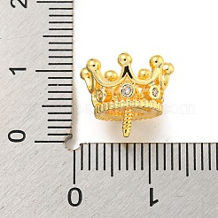 Brass Micro Pave Cubic Zirconia Peg Bails Pendants&nbsp;KKB-L215-040G