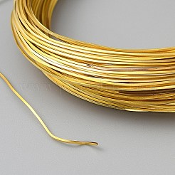 真鍮クラフトワイヤー  正方形  ゴールドカラー  0.4x0.4mm  約49.21フィート（15m）/ロール&nbsp;CWIR-WH0007-19A-G