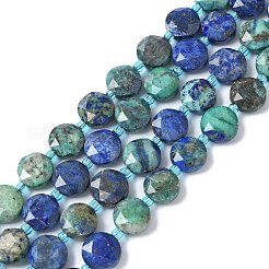Natural Chrysocolla and Lapis Lazuli Beads Strands&nbsp;G-C116-A87-01