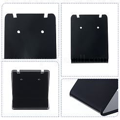 有機ガラスイヤリングディスプレイ10個  長方形  ブラック  3.5x0.2x4.3cm  10個/セット&nbsp;EDIS-PH0001-11B