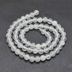 Natural Selenite Beads Strands&nbsp;X-G-G792-24B