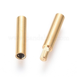 304 Stainless Steel Bayonet Clasps&nbsp;STAS-L134-01G