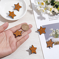 6Pcs Star with Word Doing My Best Enamel Pins&nbsp;JEWB-HY0001-62