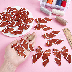 12Pcs Bowknot Embroidery Cloth Iron On/Sew On Patches&nbsp;DIY-HY0002-98