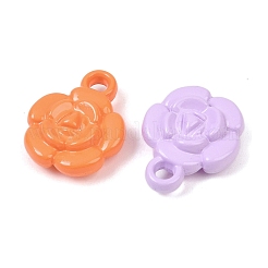 オペークアクリルパーツ  花  ミックスカラー  19.5x15.5x6mm  穴：3mm&nbsp;MACR-C039-02