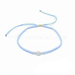 Adjustable Natural Agate Braided Bead Bracelets&nbsp;BJEW-F391-A11