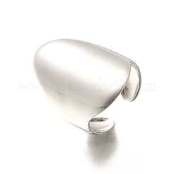 304 Stainless Steel Wide Open Cuff Rings for Unisex&nbsp;RJEW-R010-01S