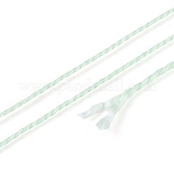 編組ポリエステルコード  ジュエリー作りのための  ラウンド  ライトシアン  0.5~1mm  約63~64m /ロール  10ロール/セット&nbsp;OCOR-T017-04A-09