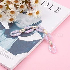Transparent Acrylic & CCB Plastic Linking Cable Chains&nbsp;AJEW-JB00911-02