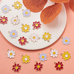 80Pcs 4 Colors Eco-Friendly Alloy Enamel Pendants&nbsp;ENAM-CJ0001-71
