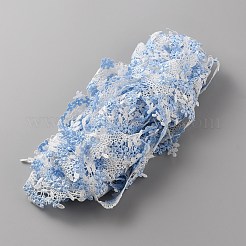 ポリエステル刺繍レーストリム  ジュエリー作りのための  花の形  服飾材料  ピンク  6.5~47x1mm&nbsp;OCOR-WH0085-10B
