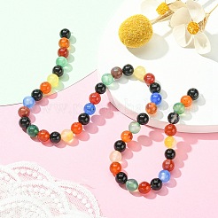 Natural Agate Beads Strands&nbsp;G-YW0001-33A