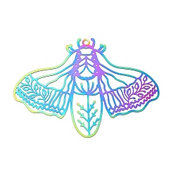 201 Stainless Steel Filigree Pendants&nbsp;STAS-K257-13RC
